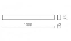 CARME 100 natynkowa czarna 230V LED 35W IP65 3000K