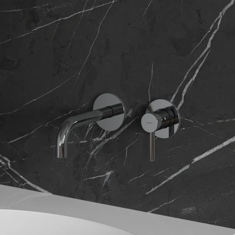 Bateria umywalkowa podtynkowa 2-otworowa, bez elementu podtynkowego Omnires Y1215HROCR chrom połysk