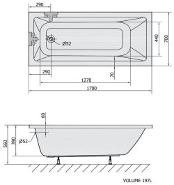 wanna 170x70 cm rysunek techniczny.JPG