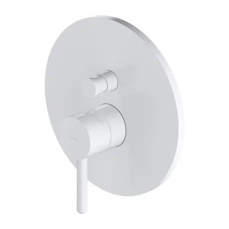 Przejdź do produktu Y bateria prysznicowo-wannowa podtynkowa kompletna Omnires Y1235WM biały mat