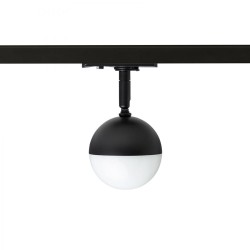 LYRA do 1-faz. szyny czarna akryl mleczny 230V LED 5W  3000K
