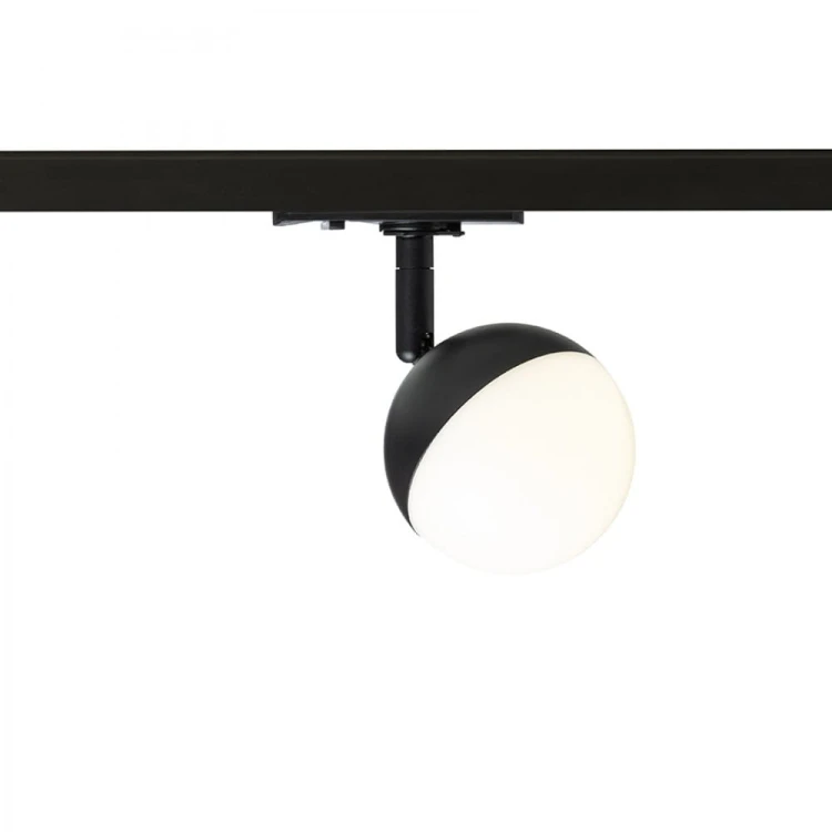 LYRA do 1-faz. szyny czarna akryl mleczny 230V LED 5W  3000K