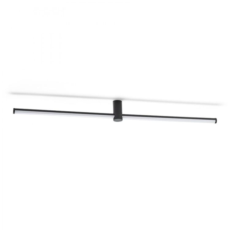CLARIS 120 natynkowa czarna akryl mleczny 230V LED 2x12W  3000K