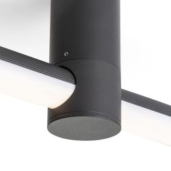 CLARIS 120 natynkowa czarna akryl mleczny 230V LED 2x12W  3000K