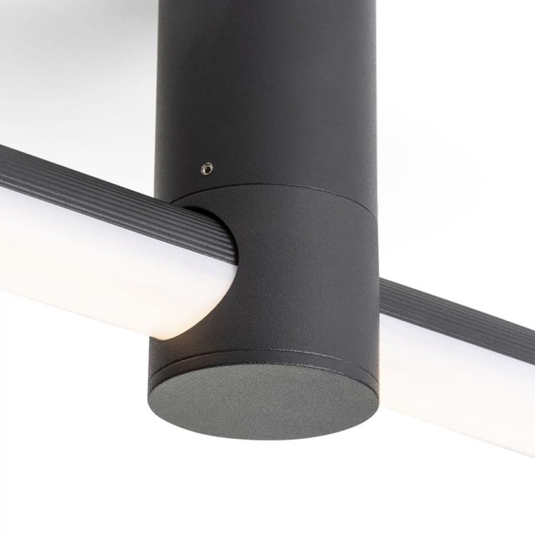 CLARIS 120 natynkowa czarna akryl mleczny 230V LED 2x12W  3000K
