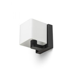 PHILLY ścienna czarna szkło opalowe 230V LED G9 7W