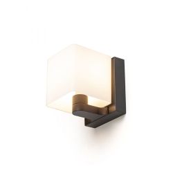 PHILLY ścienna czarna szkło opalowe 230V LED G9 7W