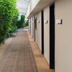 PHILLY ścienna czarna szkło opalowe 230V LED G9 7W