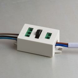 LARISA SQ 60 DIMM sufitowa czarna 230V LED 100W 3000K 4000K 6500K