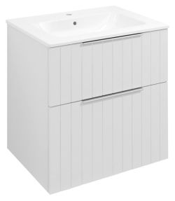 CIRASA szafka pod umywalkę 59,2x64x46cm, biały mat strip