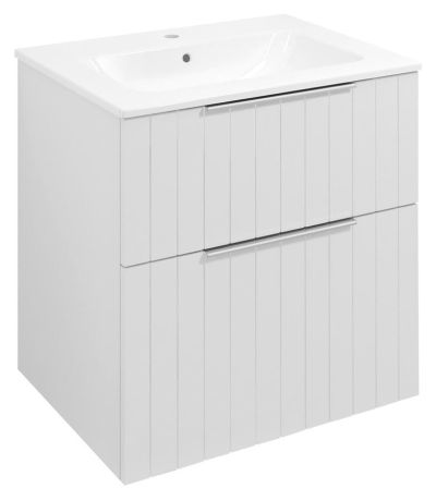 Przejdź do produktu CIRASA STRIP szafka pod umywalkę 59,2x64x46cm, biały mat