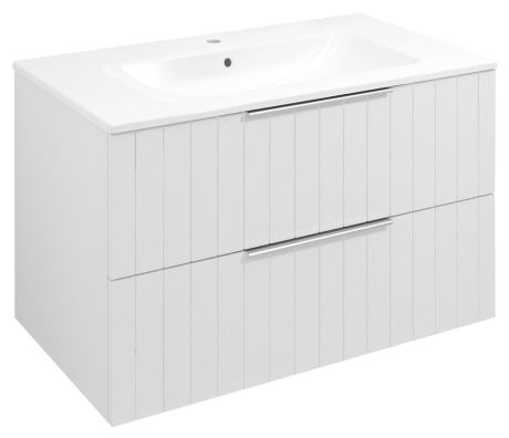 Przejdź do produktu CIRASA STRIP szafka pod umywalkę 79,8x52x46cm, biały mat