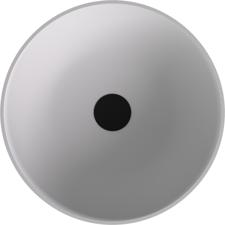 BANERA ROUND umywalka kompozytowa nablatowa, Ø 39 cm, biały mat