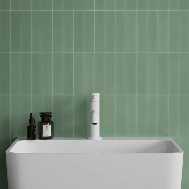 Bateria umywalkowa 16 cm miedź Omnires Y1210NWM biały mat