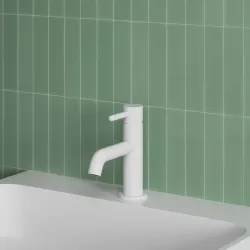 Bateria umywalkowa 16 cm miedź Omnires Y1210NWM biały mat