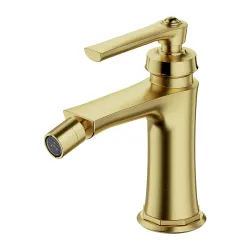 Bateria bidetowa Retro 16 cm złota Omnires Armance AM5220BSB mosiądz szczotkowany