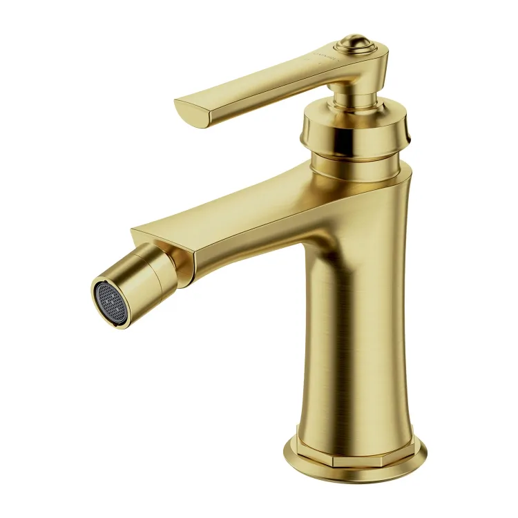 Bateria bidetowa Retro 16 cm złota Omnires Armance AM5220BSB mosiądz szczotkowany