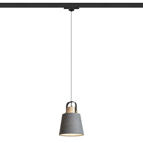 Przejdź do produktu RENDL CHOUPETTE do szyny 3-faz. szaroczarna textil/drewno 230V LED E27 11W