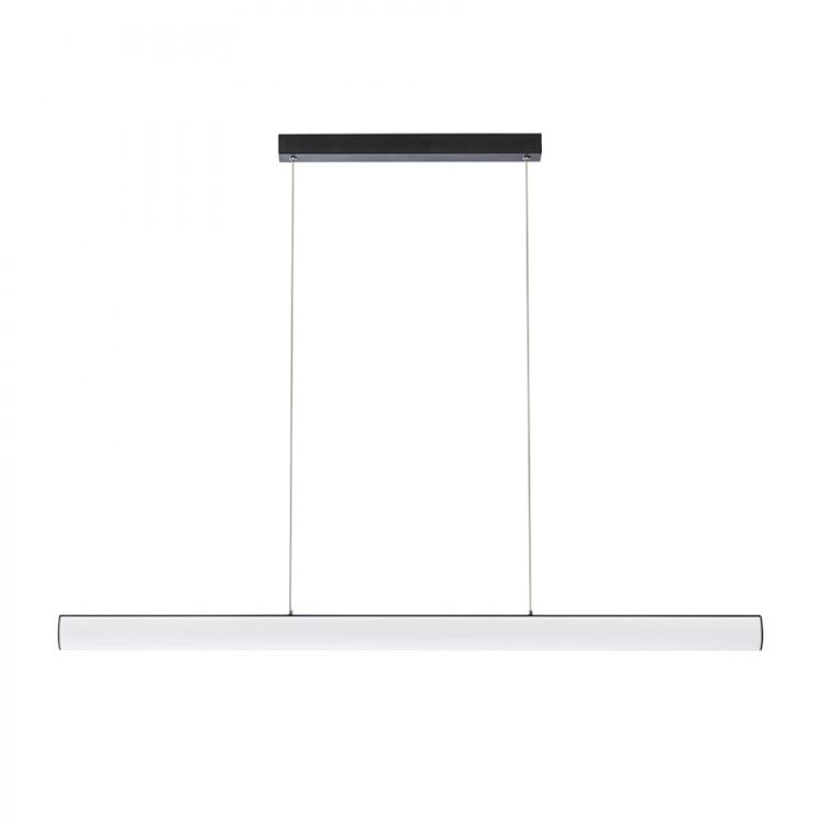RIVIER LED I wisząca czarna/akryl przezroczysty 230V LED 24W 3000K