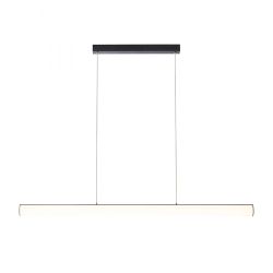 RIVIER LED I wisząca czarna/akryl przezroczysty 230V LED 24W 3000K