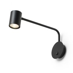 FILIP z ramieniem czarna 230V LED GU10 5W