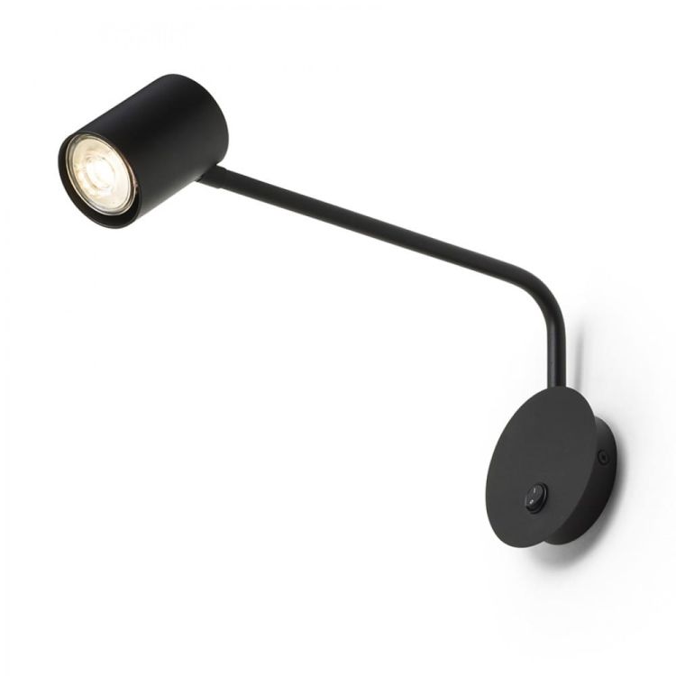 FILIP z ramieniem czarna 230V LED GU10 5W