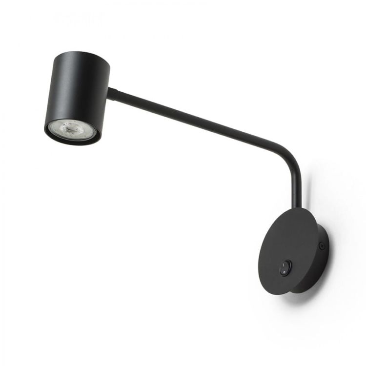 FILIP z ramieniem czarna 230V LED GU10 5W
