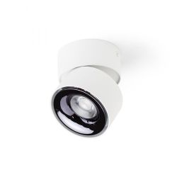 ALBANO natynkowa biała czarny chrom 230V LED 5W 3000K