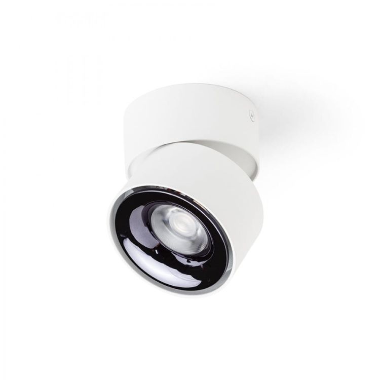ALBANO natynkowa biała czarny chrom 230V LED 5W 3000K