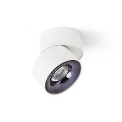 ALBANO natynkowa biała czarny chrom 230V LED 5W 3000K