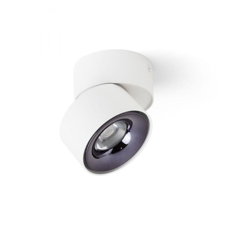 ALBANO natynkowa biała czarny chrom 230V LED 5W 3000K