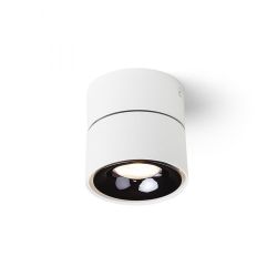 ALBANO natynkowa biała czarny chrom 230V LED 5W 3000K