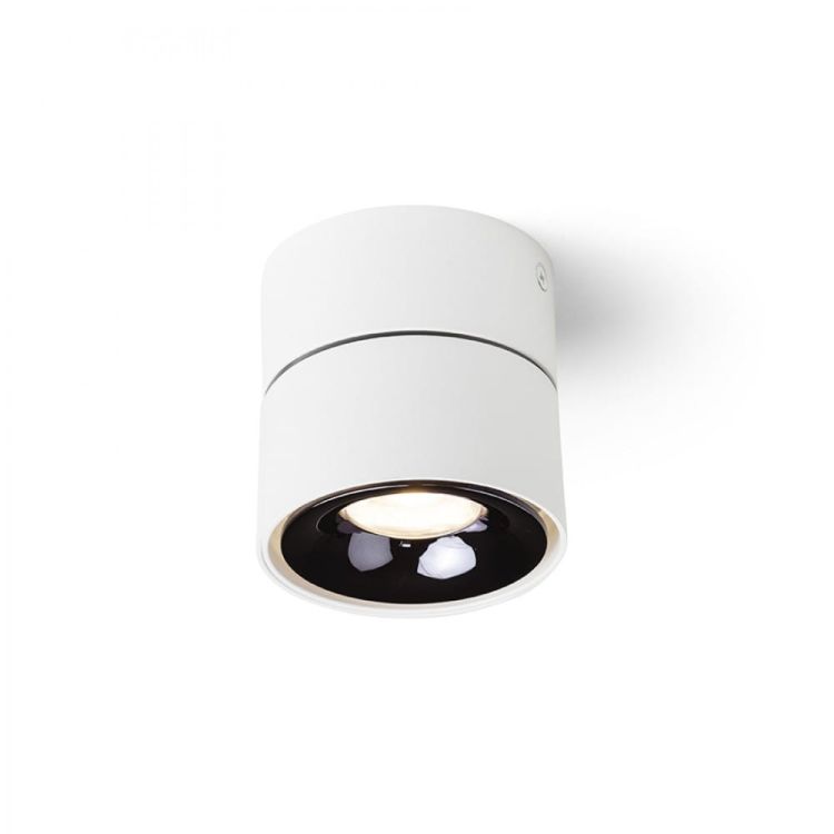 ALBANO natynkowa biała czarny chrom 230V LED 5W 3000K