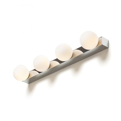 Przejdź do produktu DOMINO IV ścienna chrom/szkło opalowe 230V LED G9 4x6W IP44