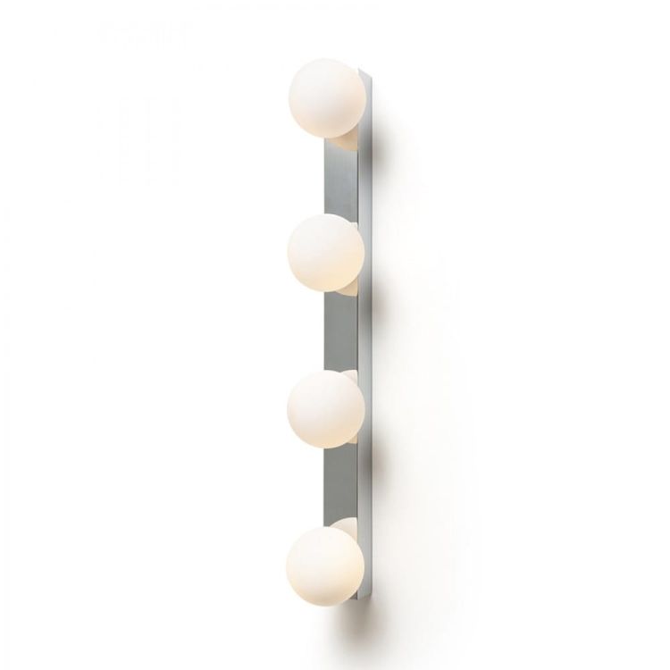 DOMINO IV ścienna chrom/szkło opalowe 230V LED G9 4x6W IP44
