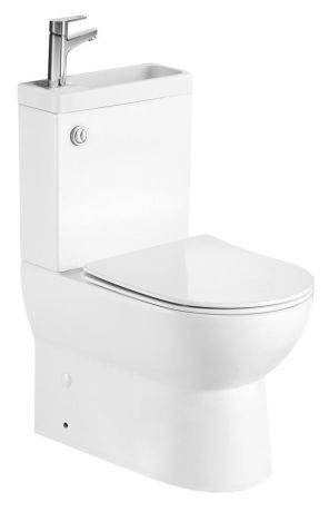 Przejdź do produktu JALTA HYGIE kompakt WC z umywalką, Rimless, odpływ poziomy/pionowy, biały