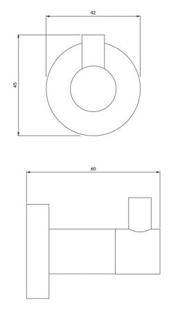 Przejdź do produktu Haczyk na ręczniki Omnires MP60110BSB mosiądz szczotkowany