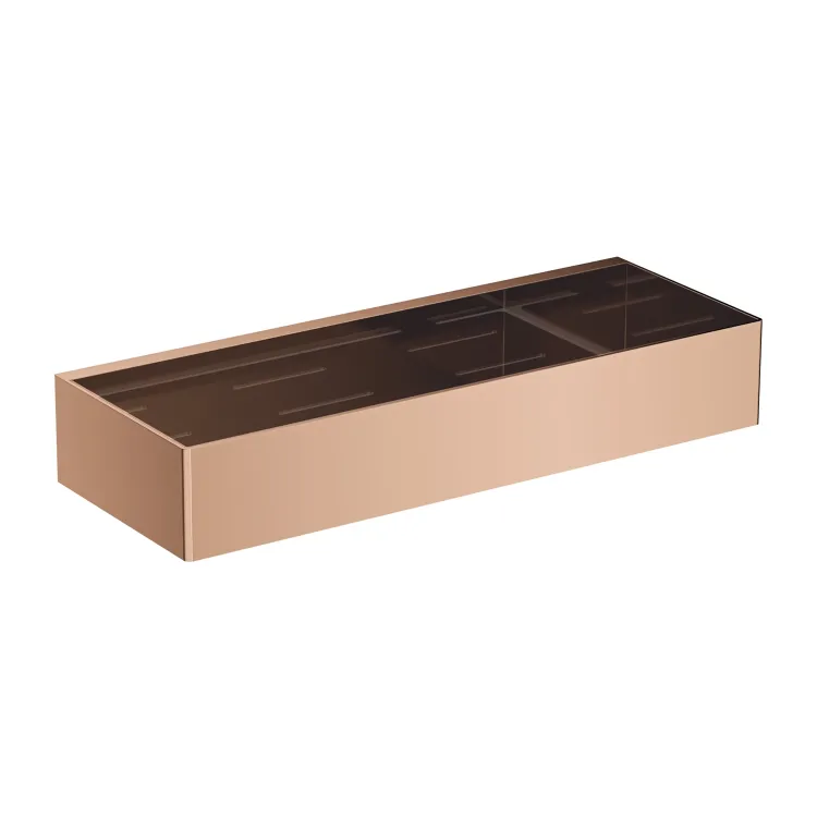 Koszyk prysznicowy 30x11 cm Omnires UN10335CP miedź połysk