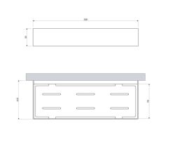 Koszyk prysznicowy 30x11 cm Omnires UN10335