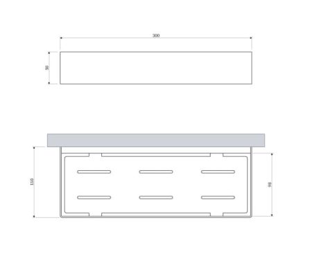 Przejdź do produktu Koszyk prysznicowy 30x11 cm Omnires UN10335GL złoty połysk