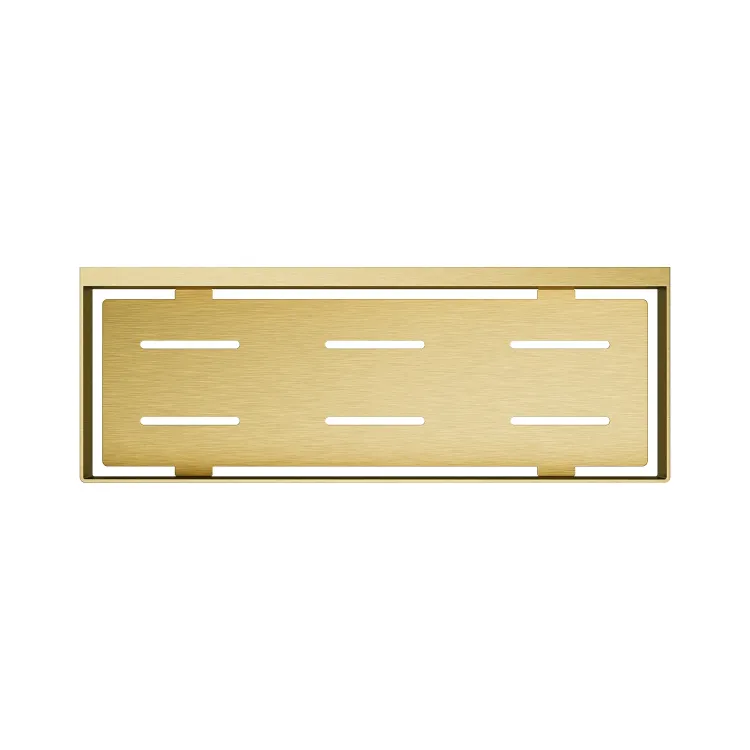 Koszyk prysznicowy 30x11 cm Omnires UN10335GLB złoty szczotkowany