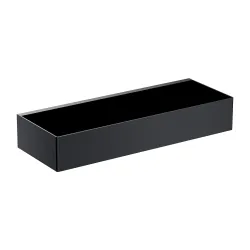 Koszyk prysznicowy 30x11 cm Omnires UN10335BL czarny mat