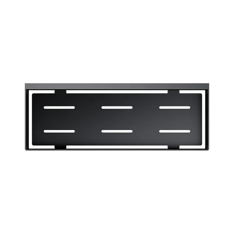 Koszyk prysznicowy 30x11 cm Omnires UN10335BL czarny mat