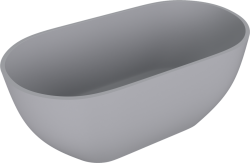 REDUTA wanna wolnostojąca 171x81x58cm, kompozyt, szary mat