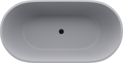 REDUTA wanna wolnostojąca 171x81x58cm, kompozyt, szary mat