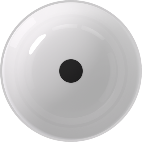 Przejdź do produktu BANERA ROUND umywalka kompozytowa nablatowa, średnica 39cm, biały/szary mat