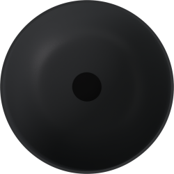 BANERA ROUND umywalka kompozytowa nablatowa, Ø 39 cm, antracyt mat
