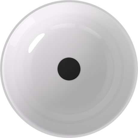 Przejdź do produktu BANERA ROUND umywalka kompozytowa nablatowa, średnica 39cm, biały/antracyt mat