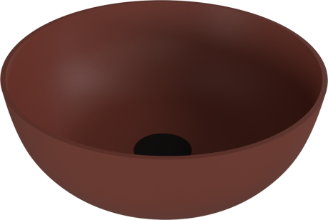 Przejdź do produktu BANERA ROUND umywalka kompozytowa nablatowa, średnica 39cm, brązowy mat