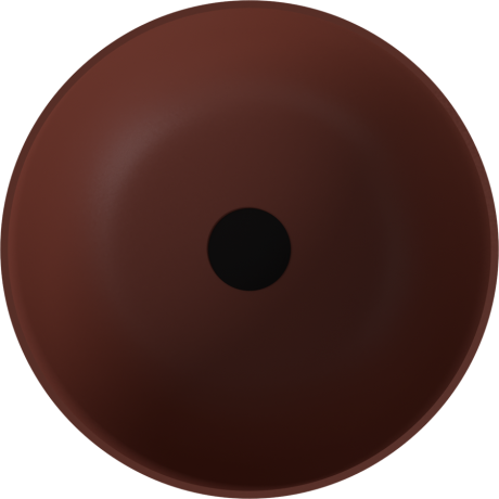 Przejdź do produktu BANERA ROUND umywalka kompozytowa nablatowa, średnica 39cm, brązowy mat